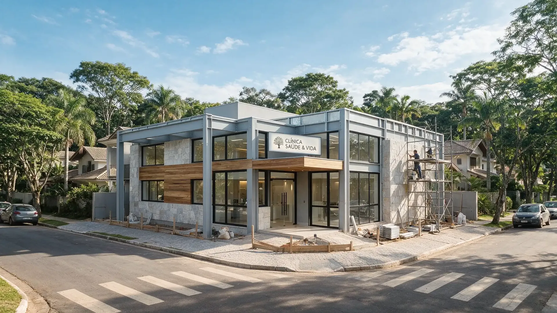 Empreendimento comercial em Steel Frame construído pela Levhaus